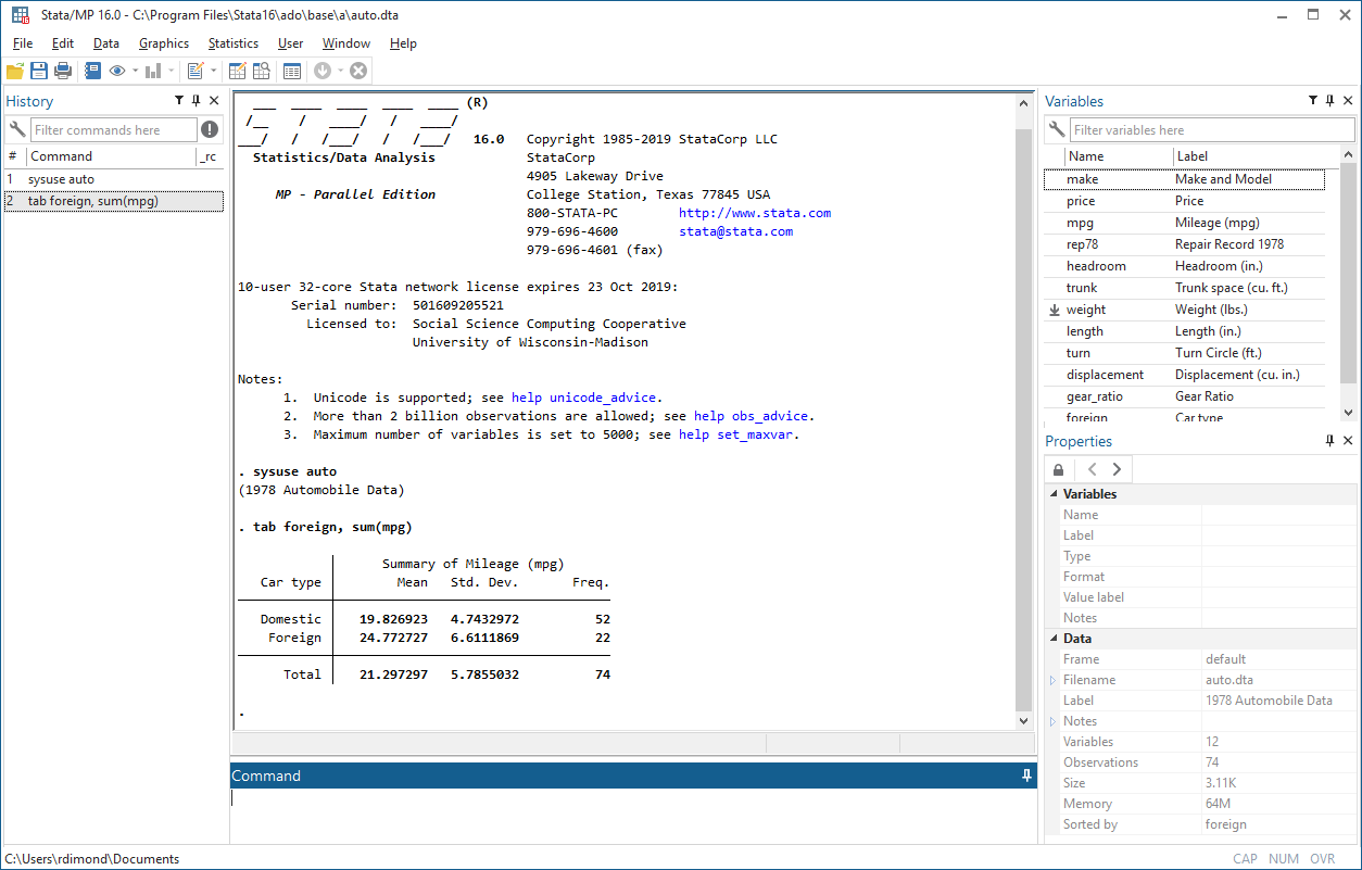 stata mp parallel version