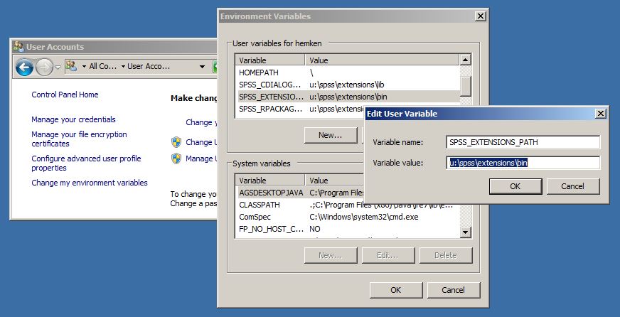 New Environment Variable dialog